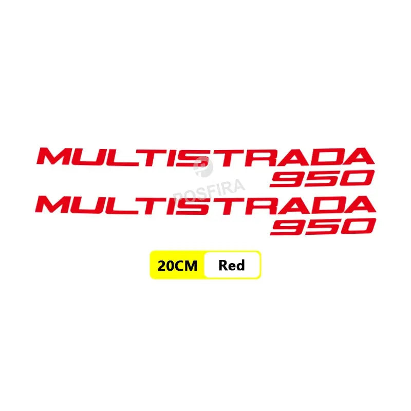 Ducati Multistrada 950 Sticker Yan Grenaj 950S Logo Seti | Sticker Master - Sticker Master