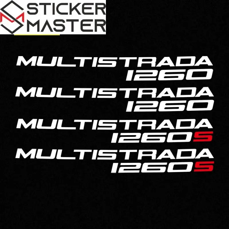 Ducati Multistrada Sticker | 1260 S ve Enduro Yan Grenaj Decal Seti (16 cm) Sticker Master