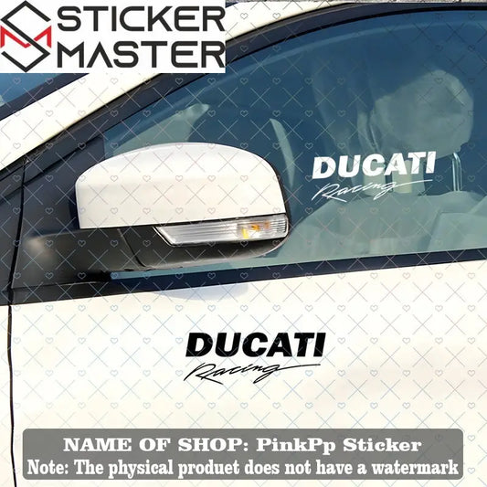 Ducati Racing Siyah Beyaz Şeffaf Sticker 2’li Set | Sticker Master - Sticker Master