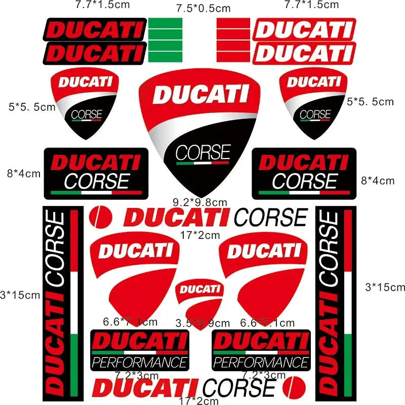 Ducati Sticker Logo Seti Kask Grenaj Amblemi | Sticker Master - Sticker Master