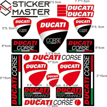Ducati Sticker Logo Seti Kask Grenaj Amblemi | Sticker Master - Sticker Master