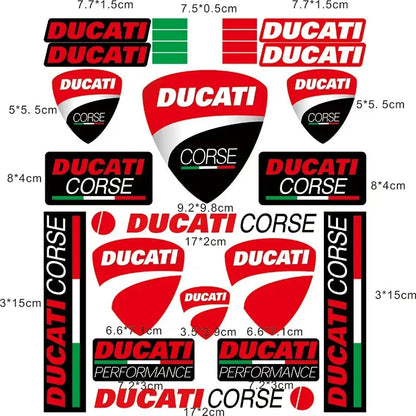 Ducati Sticker Logo Seti Kask Grenaj Amblemi | Sticker Master - Sticker Master