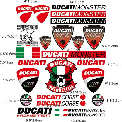 Ducati Sticker Logo Seti Kask Grenaj Amblemi | Sticker Master - Sticker Master