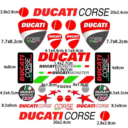 Ducati Sticker Logo Seti Kask Grenaj Amblemi | Sticker Master - Sticker Master