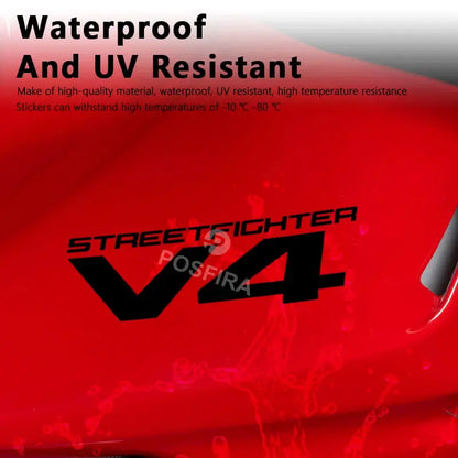 Ducati Streetfighter V4 Sticker Su Geçirmez Çıkartma | Sticker Master - Sticker Master