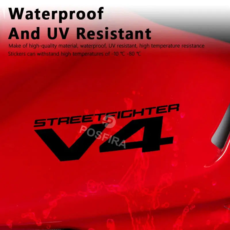 Ducati Streetfighter V4 Sticker Su Geçirmez Çıkartma | Sticker Master - Sticker Master