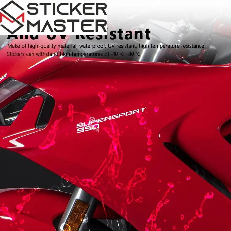 Ducati Supersport Sticker | 950 ve 950 S Yan Grenaj Decal Seti Sticker Master