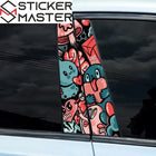 Eğlenceli Araba Kapı Direği Sticker | B Sütun Kaplama