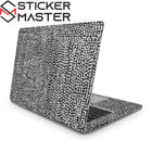 El Çizimi Halkalar Laptop Sticker Texturas 6 Siyah Beyaz | Sticker Master