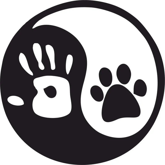 Sticker Master Ying Yang Hand Sticker Motor, Kask, Laptop, Araba, Oto Araç İçin Dayanıklı Etiket Decal 12 Cm