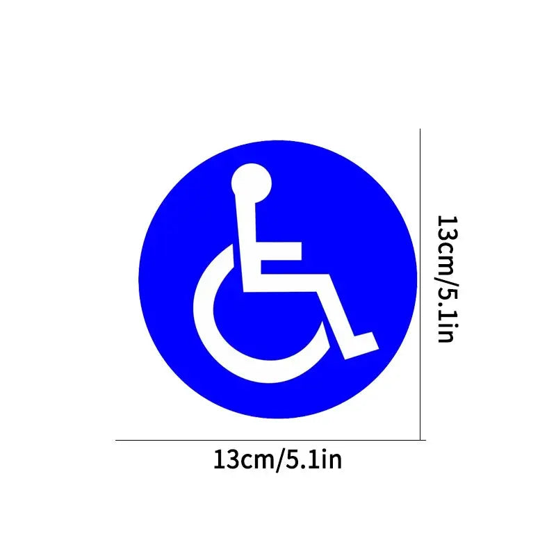 Engelli Araç Stickerı Tekerlekli Sandalye 13 Cm | Sticker Master - Sticker Master