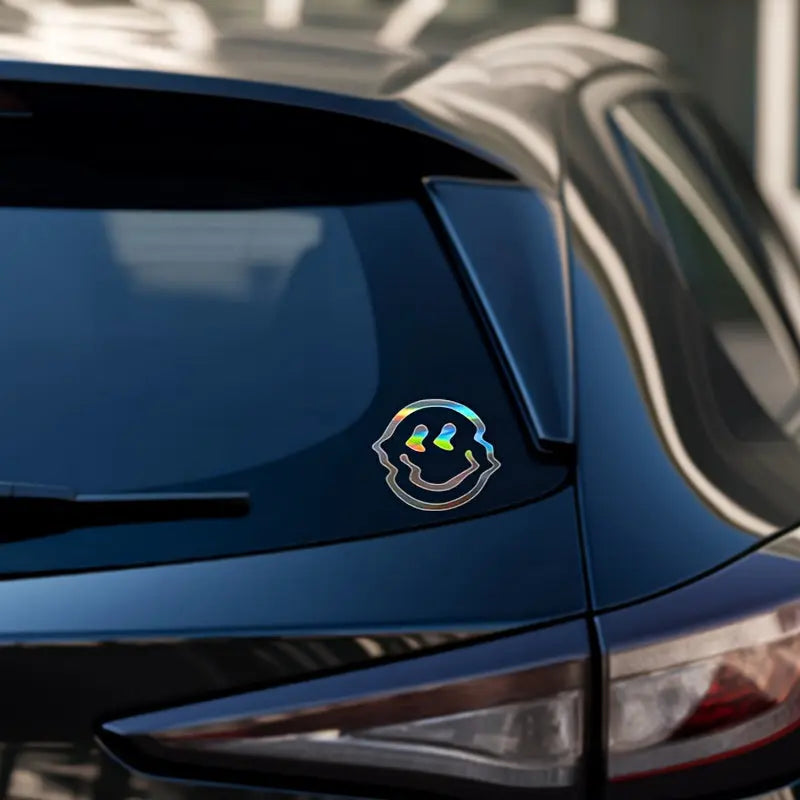 Eriyen Gülen Yüz Sticker Araba Çıkartması - Sticker Master Sticker Master