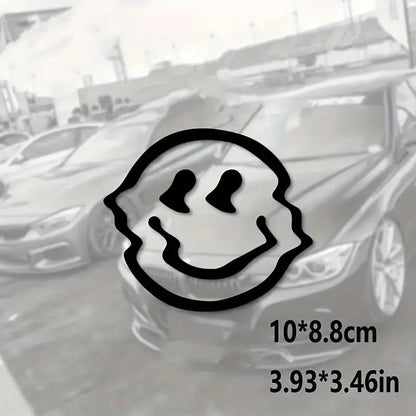 Eriyen Gülen Yüz Sticker Araba Çıkartması - Sticker Master Sticker Master