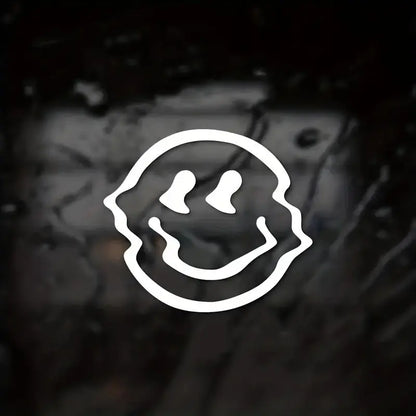 Eriyen Gülen Yüz Sticker Araba Çıkartması - Sticker Master Sticker Master