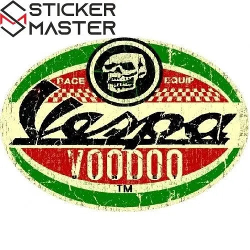Sticker Master Vespa Old Motor, Kask, Laptop, Araba, Oto Araç İçin Dayanıklı Etiket Decal 12 Cm