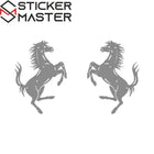 Ferrari Atı Sticker Şahlanan At Oto ve Motor Etiketi | Sticker Master