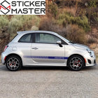 Fiat 500 Abarth Sticker Yan Kapı Şeridi Seti | Sticker Master
