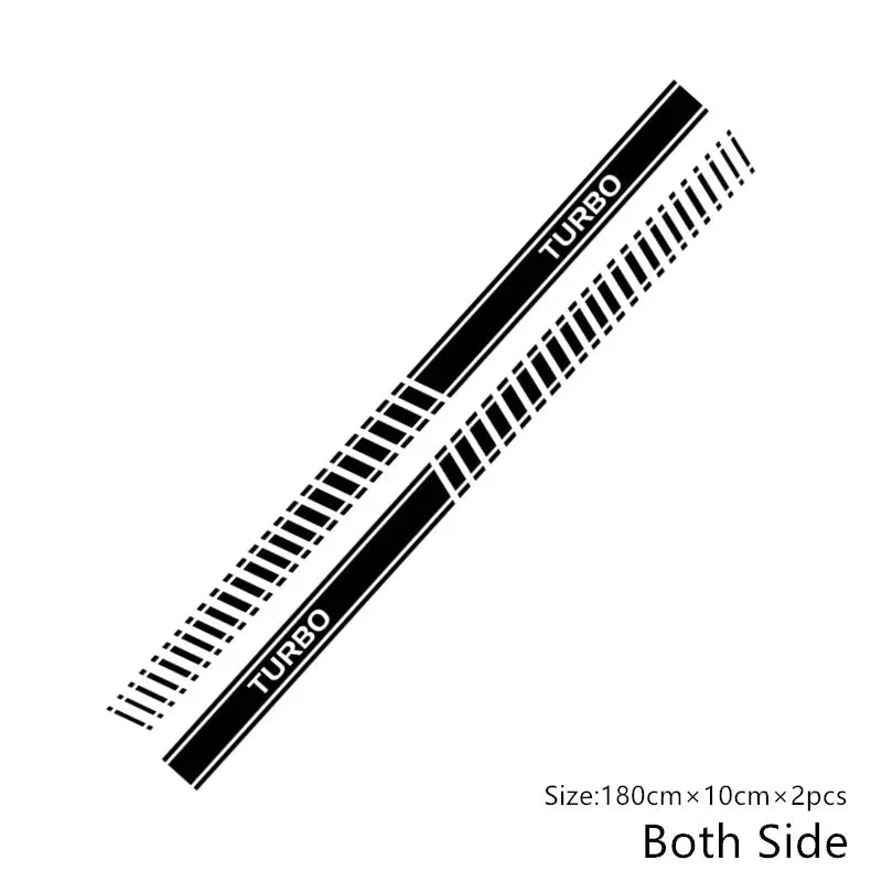 Fiat 500 Abarth Sticker Yan Kapı Şeridi Seti | Sticker Master - Sticker Master