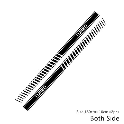 Fiat 500 Abarth Sticker Yan Kapı Şeridi Seti | Sticker Master - Sticker Master