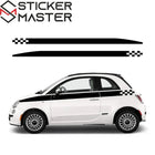 Fiat 500 Kapı Şerit Sticker Yarış Seti | Sticker Master