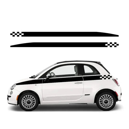 Fiat 500 Kapı Şerit Sticker Yarış Seti | Sticker Master - Sticker Master