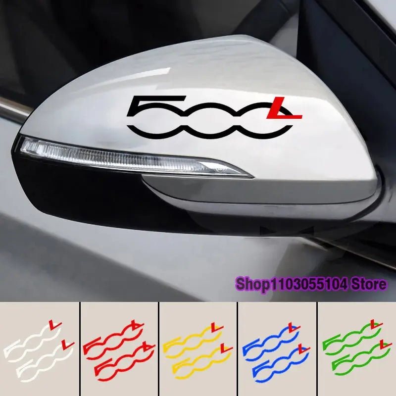 Fiat 500L Ayna Sticker Seti | Yan Ayna Çıkartması | Sticker Master Sticker Master