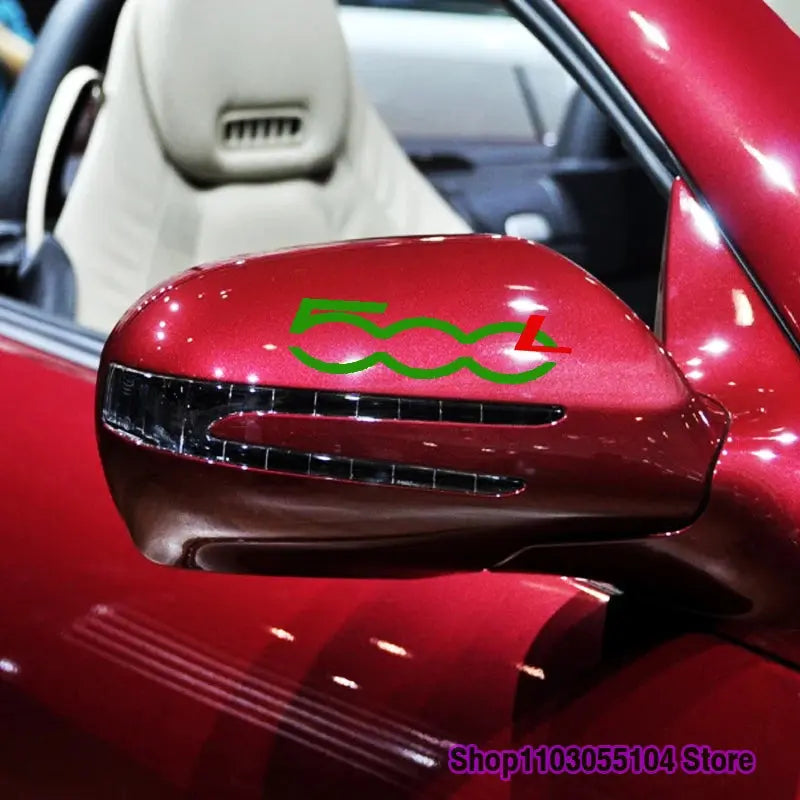Fiat 500L Ayna Sticker Seti | Yan Ayna Çıkartması | Sticker Master Sticker Master
