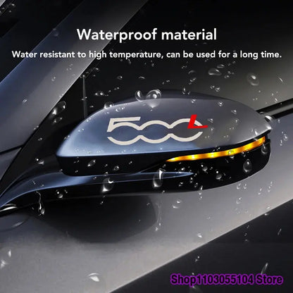 Fiat 500L Ayna Sticker Seti | Yan Ayna Çıkartması | Sticker Master Sticker Master