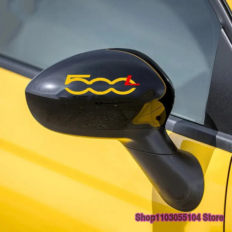 Fiat 500L Ayna Sticker Seti | Yan Ayna Çıkartması | Sticker Master Sticker Master