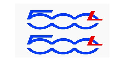 Fiat 500L Ayna Sticker Seti | Yan Ayna Çıkartması | Sticker Master Sticker Master