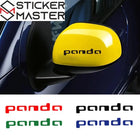 Fiat Panda Sticker Seti (2 Adet) | Yan Ayna ve Kapı Kolu Logosu