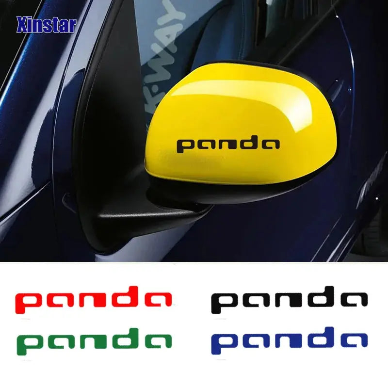 Fiat Panda Sticker Seti (2 Adet) | Yan Ayna ve Kapı Kolu Logosu - Sticker Master