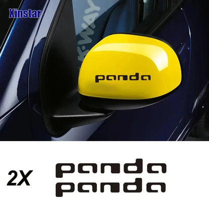 Fiat Panda Sticker Seti (2 Adet) | Yan Ayna ve Kapı Kolu Logosu - Sticker Master