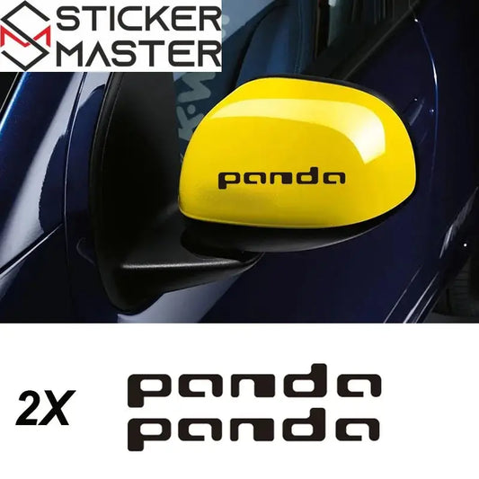 Fiat Panda Sticker Seti (2 Adet) | Yan Ayna ve Kapı Kolu Logosu - Sticker Master