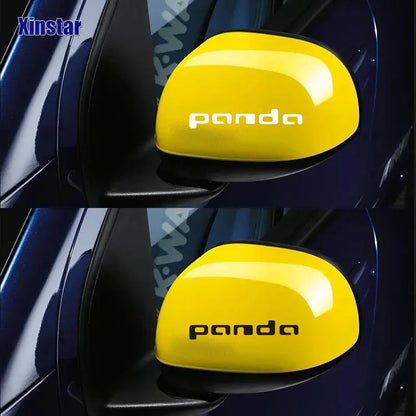 Fiat Panda Sticker Seti (2 Adet) | Yan Ayna ve Kapı Kolu Logosu - Sticker Master