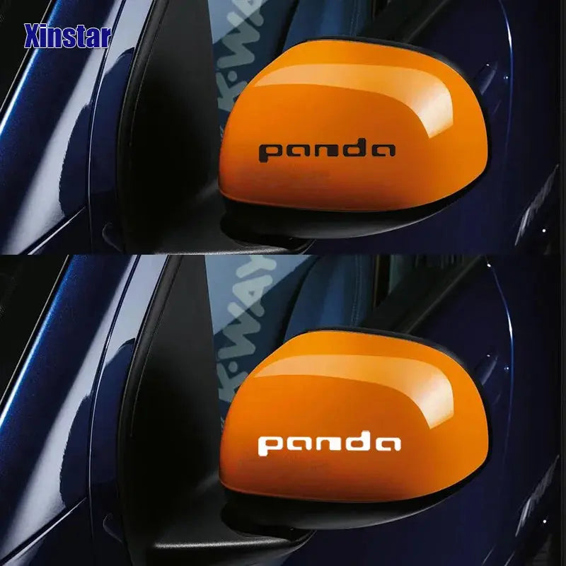 Fiat Panda Sticker Seti (2 Adet) | Yan Ayna ve Kapı Kolu Logosu - Sticker Master
