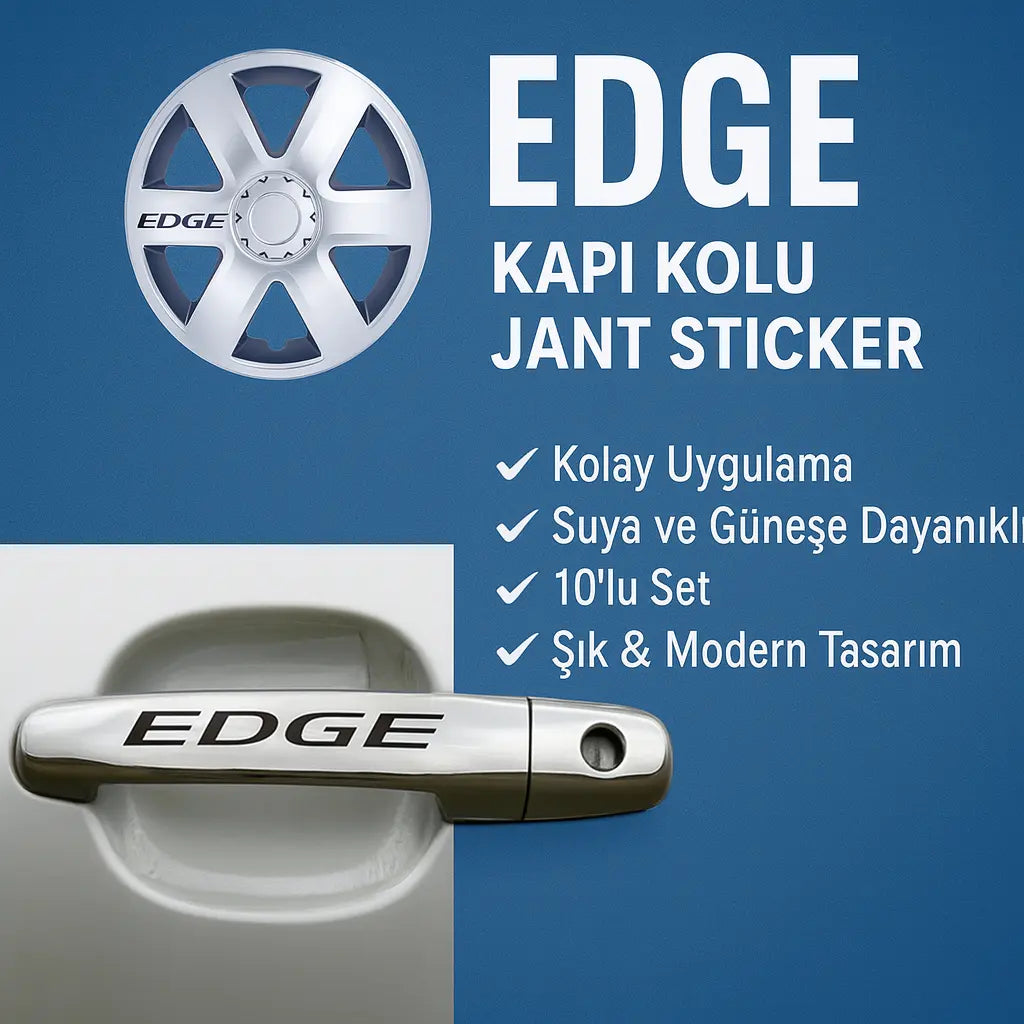 Sticker Master Ford Edge Kapı Kolu Jant Sticker - 10 Adet Sticker Master