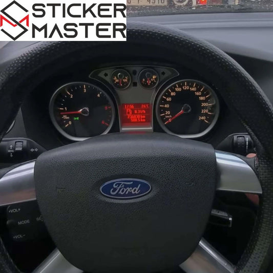 Ford Uyumlu Direksiyon Logo Sticker | Direksiyon Amblemi Kaplama Seti (2 Adet) Sticker Master