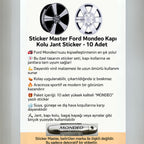 Sticker Master Ford Mondeo Kapı Kolu Jant Sticker - 10 Adet