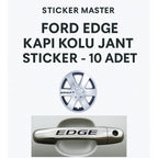 Sticker Master Ford Edge Kapı Kolu Jant Sticker - 10 Adet