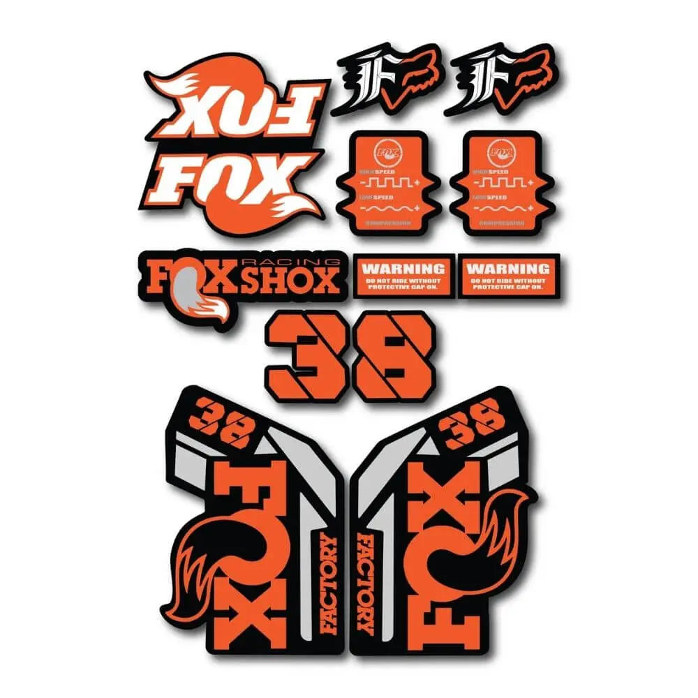 Fox 38 Sticker Seti | 15 Parça Maşa Yenileme ve Renk Değişim Paketi Sticker Master