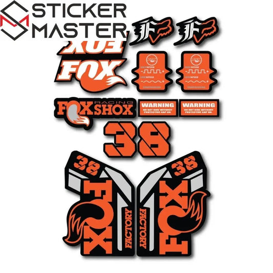 Fox 38 Sticker Seti | 15 Parça Maşa Yenileme ve Renk Değişim Paketi Sticker Master