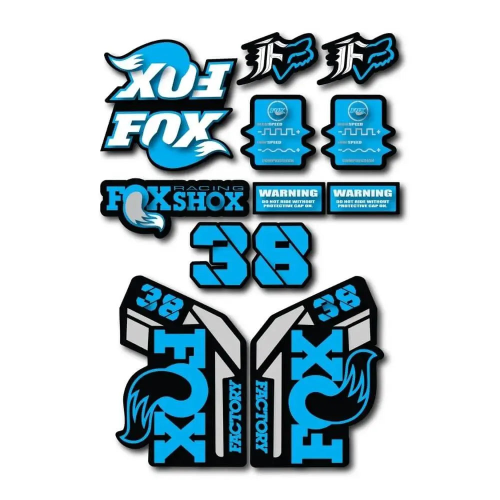 Fox 38 Sticker Seti | 15 Parça Maşa Yenileme ve Renk Değişim Paketi Sticker Master