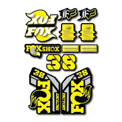 Fox 38 Sticker Seti | 15 Parça Maşa Yenileme ve Renk Değişim Paketi Sticker Master
