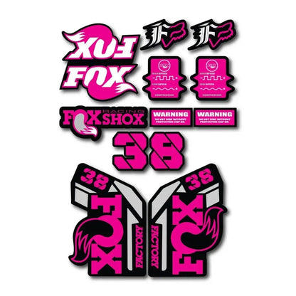 Fox 38 Sticker Seti | 15 Parça Maşa Yenileme ve Renk Değişim Paketi Sticker Master