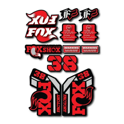 Fox 38 Sticker Seti | 15 Parça Maşa Yenileme ve Renk Değişim Paketi Sticker Master