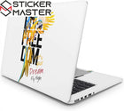 Freedom Laptop Sticker Papağanlı Özgürlük Mottosu Tasarımı | Sticker Master
