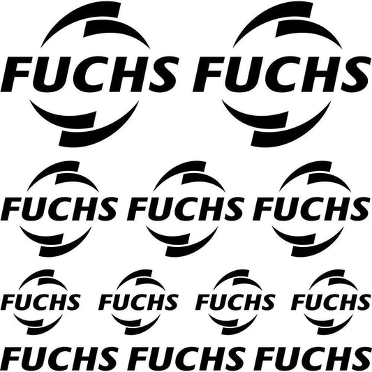 Sticker Master Fuchs Sponsor Set Oto Motor Araba Sticker