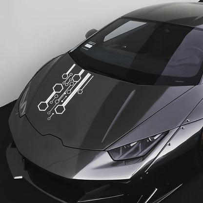 Fütüristik Petek Desenli Kaput Stickerı - Sticker Master Sticker Master