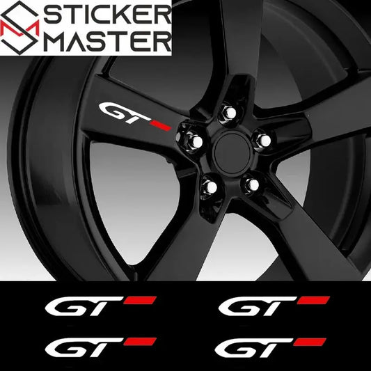 GT Line Sticker Seti | Peugeot Jant ve Kapı Kolu İçin Sportif Decal (4 Adet) Sticker Master